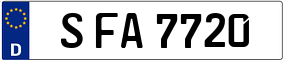 Trailer License Plate